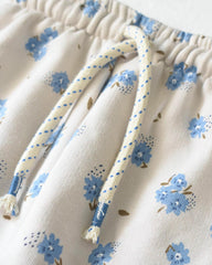 MACYS OVERALL FLORAL PLUSH SWEATSHIRT WITH TROUSER SET