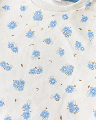 MACYS OVERALL FLORAL PLUSH SWEATSHIRT
