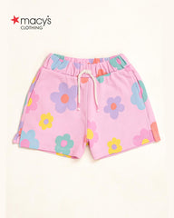 MACYS PINK FLORAL BERMUDA SHORTS