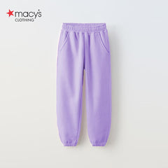 MACYS PLAIN PURPLE SOFT JOGGER TROUSER