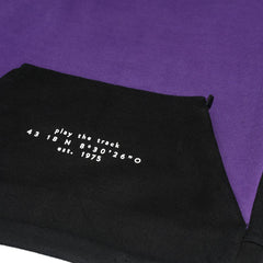MACYS PURPLE BLACK SPORTS HOODIE