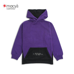 MACYS PURPLE BLACK SPORTS HOODIE