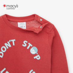 MACYS RED DON’T STOP SWEATSHIRT