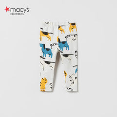 MACYS SKY BLUE DOG PRINTED LEGGING -MYS43