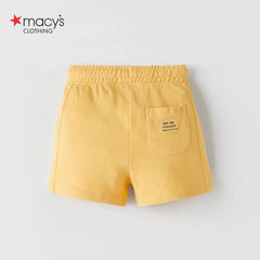 MACYS YELLOW GOOD TIME PLUSH BERMUDA SHORTS