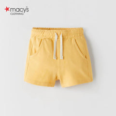 MACYS YELLOW GOOD TIME PLUSH BERMUDA SHORTS
