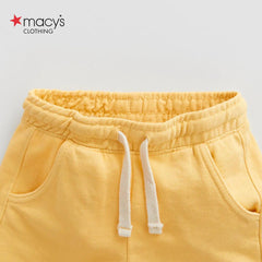 MACYS YELLOW GOOD TIME PLUSH BERMUDA SHORTS