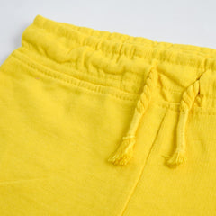 MACYS YELLOW PLAIN KIDS SHORTS