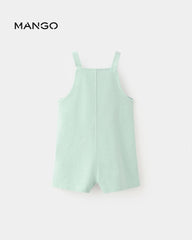 MANGO AQUA GREEN COTTON DUNGAREE