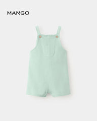 MANGO AQUA GREEN COTTON DUNGAREE