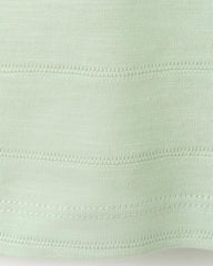 MANGO AQUA GREEN SHORT SLEEVE COTTON T-SHIRT