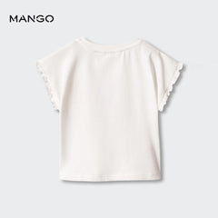 MANGO AVEIRO MORE SUN RUFFLE TRIM T-SHIRT