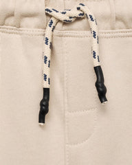 MANGO BEIGE COTTON SHORTS WITH DRAWSTRINGS 87055143