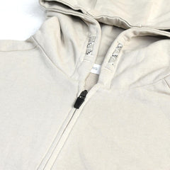 MANGO BEIGE ZIPPED HOODIE