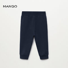 MANGO NAVY BLUE COTTON JOGGER TROUSER-1068