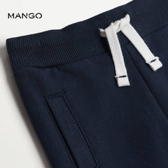 MANGO NAVY BLUE COTTON JOGGER TROUSER-1068