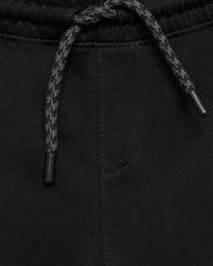 MANGO BLACK COTTON SHORTS WITH DRAWSTRINGS 87085142