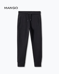 MANGO BLACK GOLIAT JOGGER STYLE TROUSER 57062519
