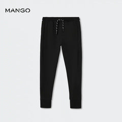 MANGO BLACK JOGGER FIT TROUSER 37084757