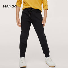 MANGO BLACK MOUNTAIN COTTON JOGGER TROUSER 3254