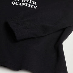 MANGO BLACK QUALITY OVER QUANTITY SWEATSHIRT
