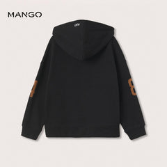 MANGO BLACK REFUSE TO GROW HOODIE 6305