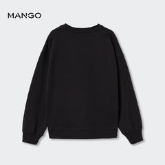 MANGO BLACK TIME TO PLAY SWEATSHIRT 1050
