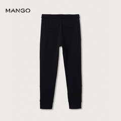 MANGO BLACK TROUSER WITH ZIPS 27051139