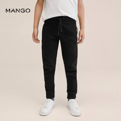 MANGO BLACK TROUSER WITH ZIPS 27051139