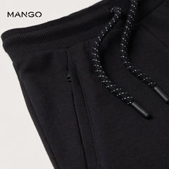 MANGO BLACK TRUE VICTORY PRINTED BERMUDA SHORT 27055129