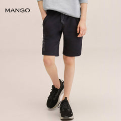 MANGO BLACK TRUE VICTORY PRINTED BERMUDA SHORT 27055129