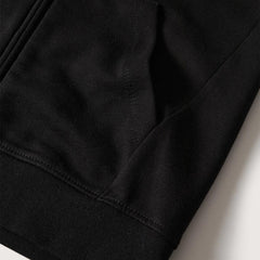 MANGO BLACK ZIPPED HOODIE 1030