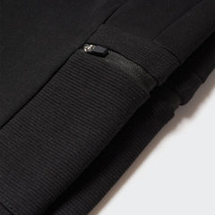 MANGO BLACK ZIPPERS COTTON TROUSER 47071277