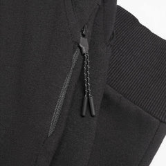 MANGO BLACK ZIPPER COTTON JOGGER STYLE TROUSER 4457