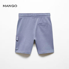 MANGO BLUE BOYS CARGO STYLE SHORTS 67085993
