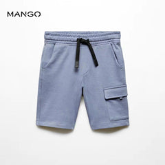 MANGO BLUE BOYS CARGO STYLE SHORTS 67085993