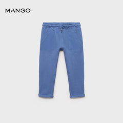 MANGO BLUE COTTON JOGGER TROUSER 87063635