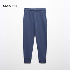 MANGO BLUE COTTON JOGGER TROUSER 67030659