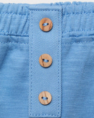 MANGO BLUE COTTON SHORTS 87095972