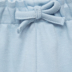 MANGO BLUE COTTON TROUSER WITH ADJUSTABLE DRAWSTRING