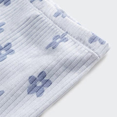 MANGO BLUE FLOWER PRINTED LEGGING