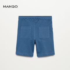 MANGO BLUE FRONT AND BACK POCKET SHORTS