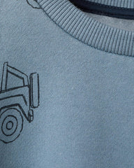 MANGO BLUE JEEP PRINTED SWEATSHIRT 17017780