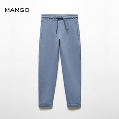 MANGO BLUE JOGGER STYLE TROUSER 67094455