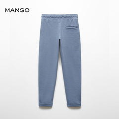 MANGO BLUE JOGGER STYLE TROUSER 67094455