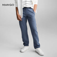 MANGO BLUE JOGGER STYLE TROUSER 67094455