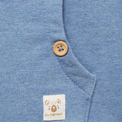 MANGO BLUE KANGAROO POCKET SWEATSHIRT 77033675