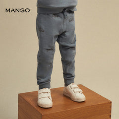 MANGO BLUE KOALA PRINTED TROUSER-0650