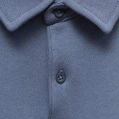 MANGO BLUE LONG SLEEVE POLO SWEATSHIRT 77080612