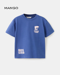 MANGO BLUE OCEAN VIBE SHORT SLEEVE T-SHIRT - 27006734